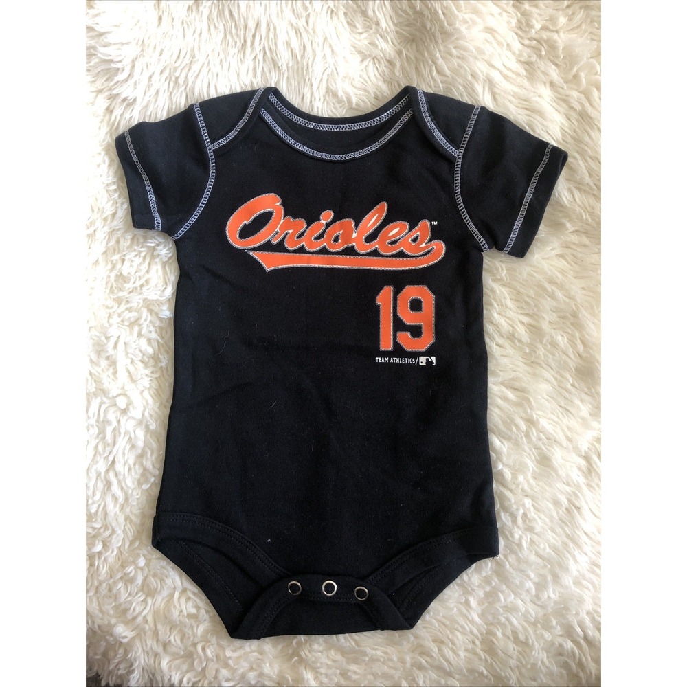 Baltimore Orioles Baseball Baby Romper Bodysuit 6-9 Months Black 19 Chris Davis